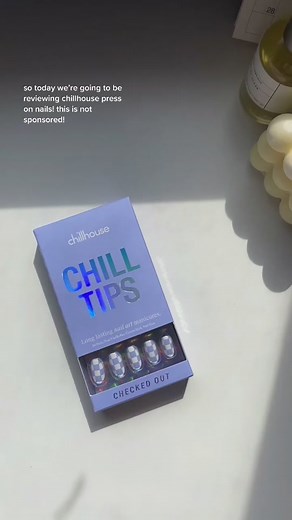 testing @chillhouse press ons nails, not sponsored ☁️✨ #nails #chillhouse #fyp