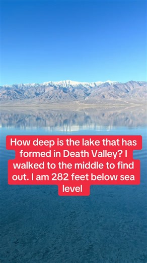 Exploring the Lake Depth in Death Valley National Park