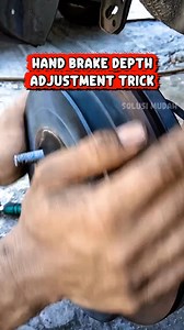 Quick Guide: Adjusting Hand Brake Depth from Rear Brake Drum A technical guide on how to adjust hand brake depth directly from the rear brake drum. Use a flat screwdriver to turn the adjuster screw, set proper shoe clearance with no drag, and ensure the hand brake lever moves freely. Suitable for both beginner and experienced mechanics. #HandBrakeAdjustment #RearDrumBrake #BrakeMaintenance #CarRepairTips #DIYCarRepair #BrakeShoeAdjustment #MechanicLife #AutoRepair #BrakeRepair #CarTechTips #Hand