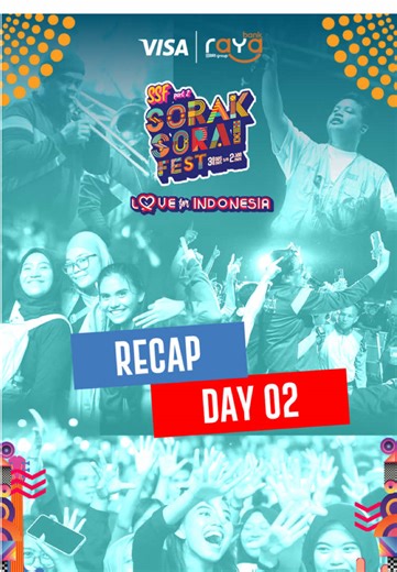 Day 2 SSF Part 2! Gak kalah serunya sama keseruan di Day 1🔥🙌 Penampilan @thesoulfulband bikin semua sing along! 🎤 Penampilan @vierratale___ sukses bikin Sorakers masuk kedalam bayang-bayang mantan🤪🤭 dan penampilan dari @hurahura.club @souljahmusik sukses bikin Sorakers bergoyang!🕺💃 Terimakasih kepada Sorakers yang sudah hadir di Hari Ke 2 Sorak Sorai🙌 Energi kalian luar biasa!!🎉🎉 #Soraksoraifest #Ssfpart2 #Gebyarkomunikasi #Artekgroup #loveforindonesia