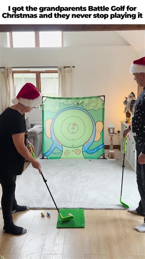 This holiday, give him something that keeps him active, connected, and smiling, without the long drives, cold weather, or heavy lifting. Battle Golf brings the game he loves home. It’s safe, easy to set up, and fun for everyone - from Grandpa to grandkids. 💚 Why Families Love It: 🏌️‍♂️ Lets him practice safely from home 👨‍👩‍👧‍👦 A game everyone can enjoy, grandkids, kids, and parents alike 📱 Pulls the family off screens and back together 🌦️ Indoor or outdoor play, no travel required 💪 Li
