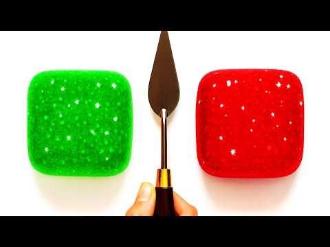 guessthe final color🎨Mixing Clay With Powder,Acrylic,glitter|Satisfying video|Colormixing|Art