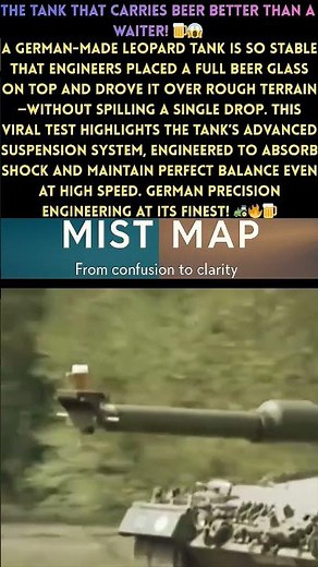 German Tank Balances a Beer Glass Without Spilling — Insane Stability Test! 🍺🚜🔥