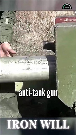 100mm Anti-Tank Gun with Flat Firing Trajectory