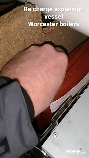 How to pump up / re charge the expansion vessel on Worcester Bosch greenstar boiler