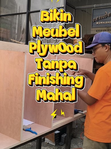 Finishing Plywood Tanpa HPL & Cat Duco: Woodstain untuk Meja Island
