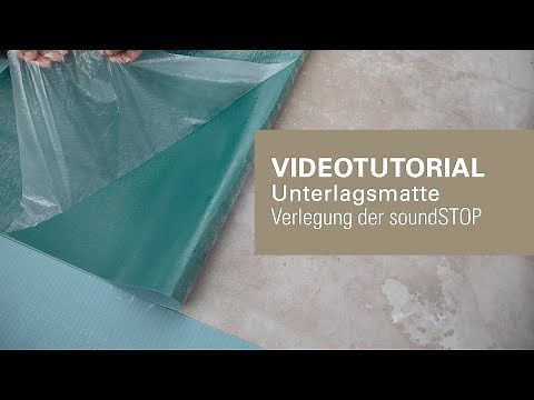 Unterlagsmatte Trittschalldämmung wineo soundSTOP richtig mit Laminatboden verlegen