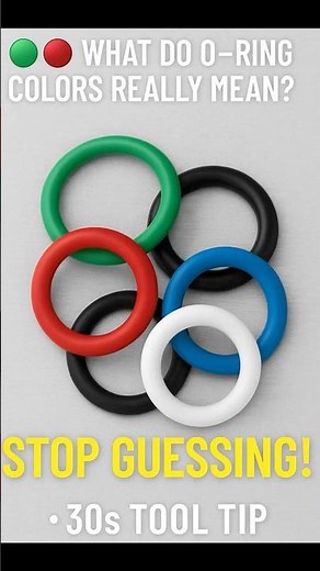 🟢🔴⚫ What Do O-Ring Colors REALLY Mean? (Stop Guessing!) #didyouknowthis