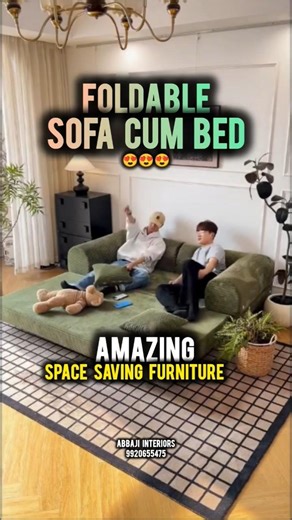 Best folding sofa bed for living room and studio apartments | space saving furniture ideas 2026 😍