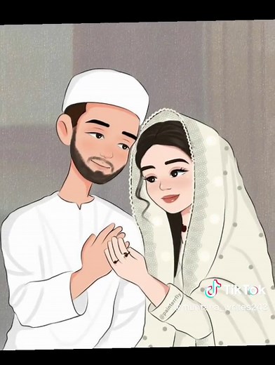 Decent Couple Dpz Married Islamic Couple Cartoon