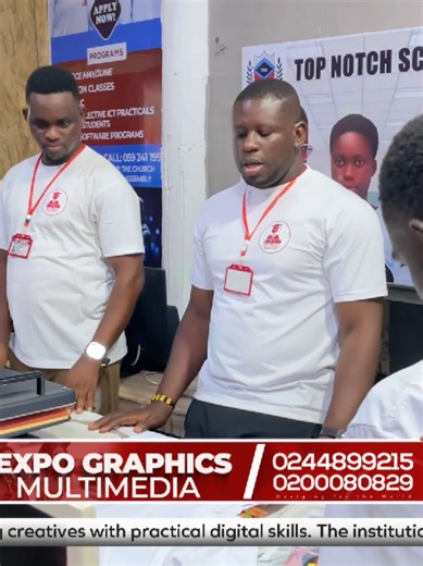EXPO GRAPHICS MULTIMEDIA offers 3 separate courses which include GRAPHIC DESIGNING, VIDEO EDITING AND SOCIAL MEDIA MANAGING. Each course takes 6 Months to complete. NVTI Certificate after courses completion. Hostel available for students. Admission is in progress. Location: Ablekuma Junction opp The Church of Pentecost. Call Us: 024 489 9215 or 0200 080 829 Designing for the World.....