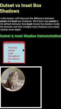 CSS Box Shadow: Outset vs Inset Shadows Explained for Beginners