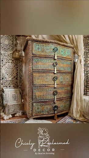 Transforming Wicker: Upcycling with Paint & IOD Inlays