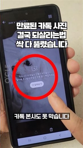 Great tip for restoring expired KakaoTalk photos even if you don't usually back up
