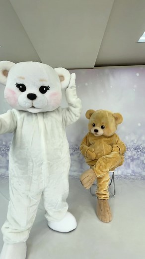 Dance with the bears🧸 #mascot #dance #bear #sale #cutemascot #carnivalmascot #mascots