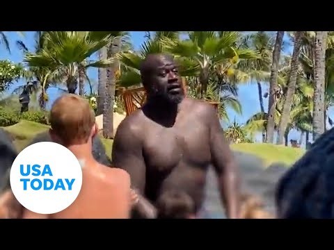 Shaq spotted in Hawaii entertaining kids with games at resort pool | USA TODAY