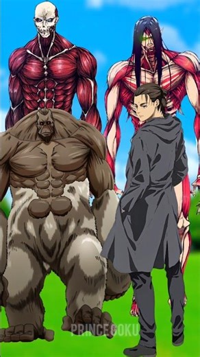 Erwin Colossal Titan & Beast Titan 🛡️ VS Eren Yeager All Forms 🔥 | Founding, Attack, War Hammer |