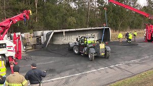 Coal truck crash closes road in Northumberland County