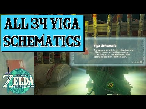 Getting all 34 Yiga Schematics guide with gameplay! QUICK EASY Zelda Tears of the Kingdom