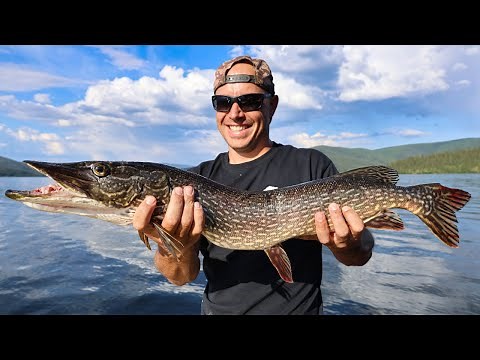 Summer Northern Pike Fishing | River Boating in Alaska