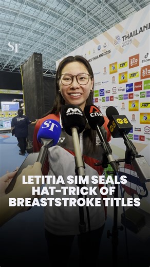 Singapore swimmer Letitia Sim sealed her status as South-east Asia’s queen of breaststroke by being the first to complete the SEA Games hat-trick in her stroke. 👑 https://str.sg/DNEf | The Straits Times