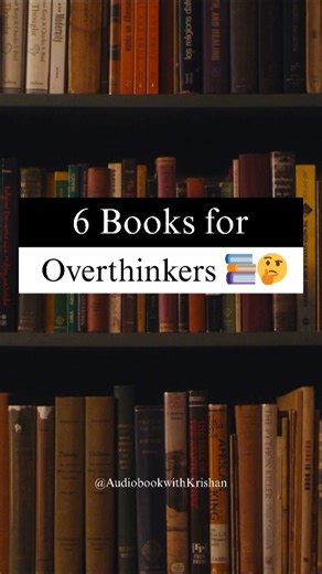 6 Books for Overthinking #hindibooks #audiobook #overthinking #hindiaudiobook #books #shorts