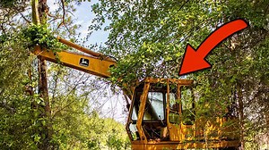 A 1937 excavator found in the woods