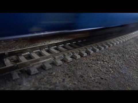 B.M.Rly.S: The HORNBY is, Class 43 (HST) "BLUE PULLMAN", was running on OO Gauge Layout. (V12)