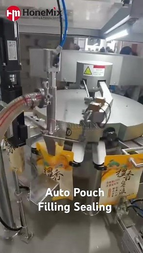 Automatic Pouch Filling and Sealing Machine for liquid detergent shampoo #pouchpackagingmachines