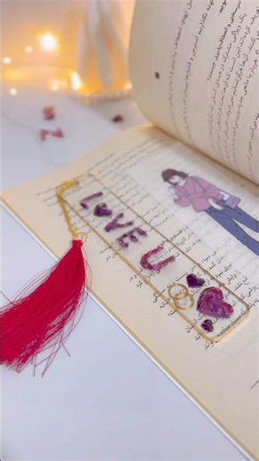Romantic Resin Bookmark🥲♥️ Tutorial with Real Rose Flowers