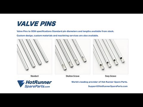 VALVE PINS for HUSKY, Mold-Masters, Männer, MHT, and all OEM Hot Runners - HotRunnerSpareParts.com