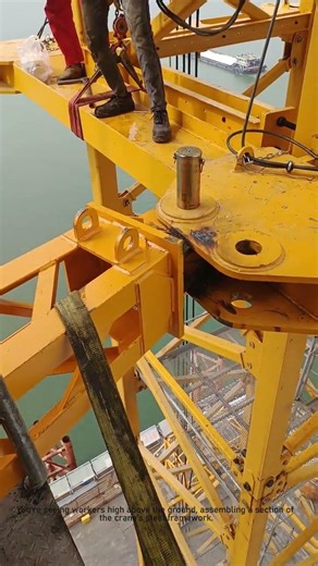 How Tower Cranes Are Built: Giant Bolts in Action!