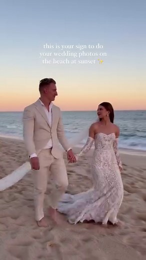 5.9K views · 18 reactions | Beach wedding bliss!! ️ We are obsessed with these beach wedding footage from : Bride @mrsalwayswright_22 Groom @baileyowright Venue @dreamsresorts @dreamsloscabos Planning @plusoneeventco Photography @livandremember Content Creator @behindthescenes.baja HMU @suzannemorelcabo Spray Tan @bajabronzed Bride’s Dress @vowdweddings Groom’s Suit @suitsupply | Vow'd Weddings | Facebook