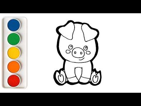 How to draw 🎨 Coloring for kids 🌈 Easy Drawing and Coloring for Kids