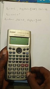 Calculer le module et l'argument d'un nombre complexe avec la calculatrice