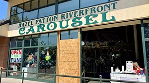 Cars and carousel building damaged during shootout at Riverfront Park in Salem