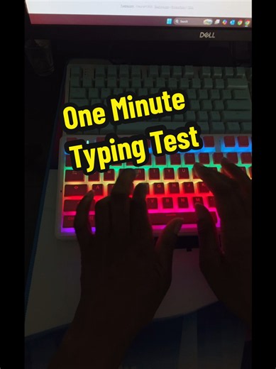 One Minute Typing Test #fyp #typing #typingtest #keyboardasmr #mechanicalkeyboard