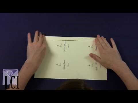 Computer Place Cards - Learn To Print Place Cards