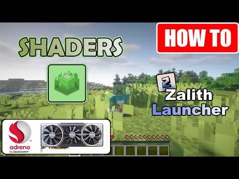 Shaders On Your Adreno GPU With Zalith Launcher | Best Settings | Mobile Glues | How To Guide