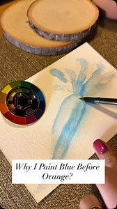 The Secret to Realistic Shadows Isn’t Black... It’s COLOR! 🎨🥕 @watercolor_arezoo Here’s one of my favorite professional techniques for creating shadows that are full of life and depth: complementary underpainting. Instead of reaching for black or grey, I started the shadow areas of this orange carrot with its complement: blue. When you paint your main color (orange🧡) over its opposite (blue💙), the colors neutralize each other, creating a shadow that is rich, complex, and believable. This tec