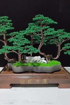 Making bonsai tree from wire copper