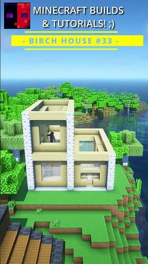 Minecraft: Modern Birch Wood House! ;)
