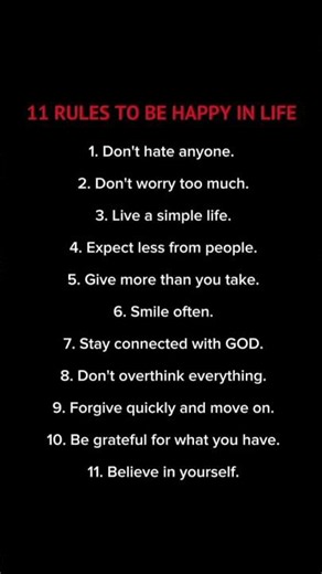 11 Simple Rules to Live a Happier Life 😊🌿
