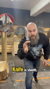 World champion knife and axe thrower demonstrate ”fast draw” or ”duel” knife throwing. This is one of the most thrilling games at any competition!Now I throw by myself but usually we have two targets and two timers. You go head to head against other throwers, the green turn on randomized withing 1 to 4 seconds and you are full with adrenaline!! First to stick two knives in the target faster then the opponent wins! Without a stick you are screwed. 😅I am a professional knife thrower do not attemp