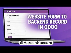 Create Website Form to Save Backend Records in Odoo 18 | Example: Contact Form with Required Fields