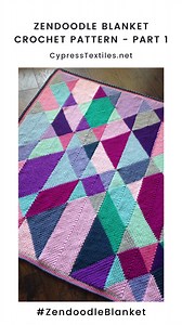 Zendoodle Blanket Free Crochet Pattern – PART 1