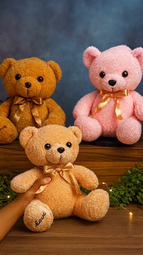 Fadeshewa_teddybear on Instagram: "New arrival alert 🚨 our mini 30cm Teddy is here to melt hearts 🧸✨Because little things bring the biggest smiles 🧸💖 Price :15,000 Colors : pink , light brown , dark brown Wholesales deal available MOQ3 Available to order here on IG or WhatsApp through link in our bio #fadeshewateddybear #teddy #gift #giftideas #teddy #suprise #teddybear #explorepage✨ #explore #reels #exploremore"