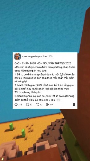 Cách chấm điểm môn ngữ văn THPTQG #ilp #tsa #thptqg #yourname #minecraft