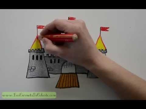 Comment dessiner un château fort