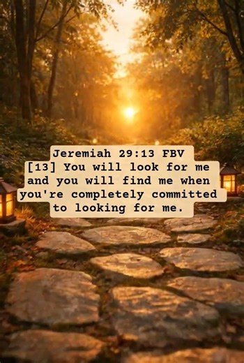 when you look for me, you'll find me.Jeremiah 29:13 FBV\r#bibleverse #motivation